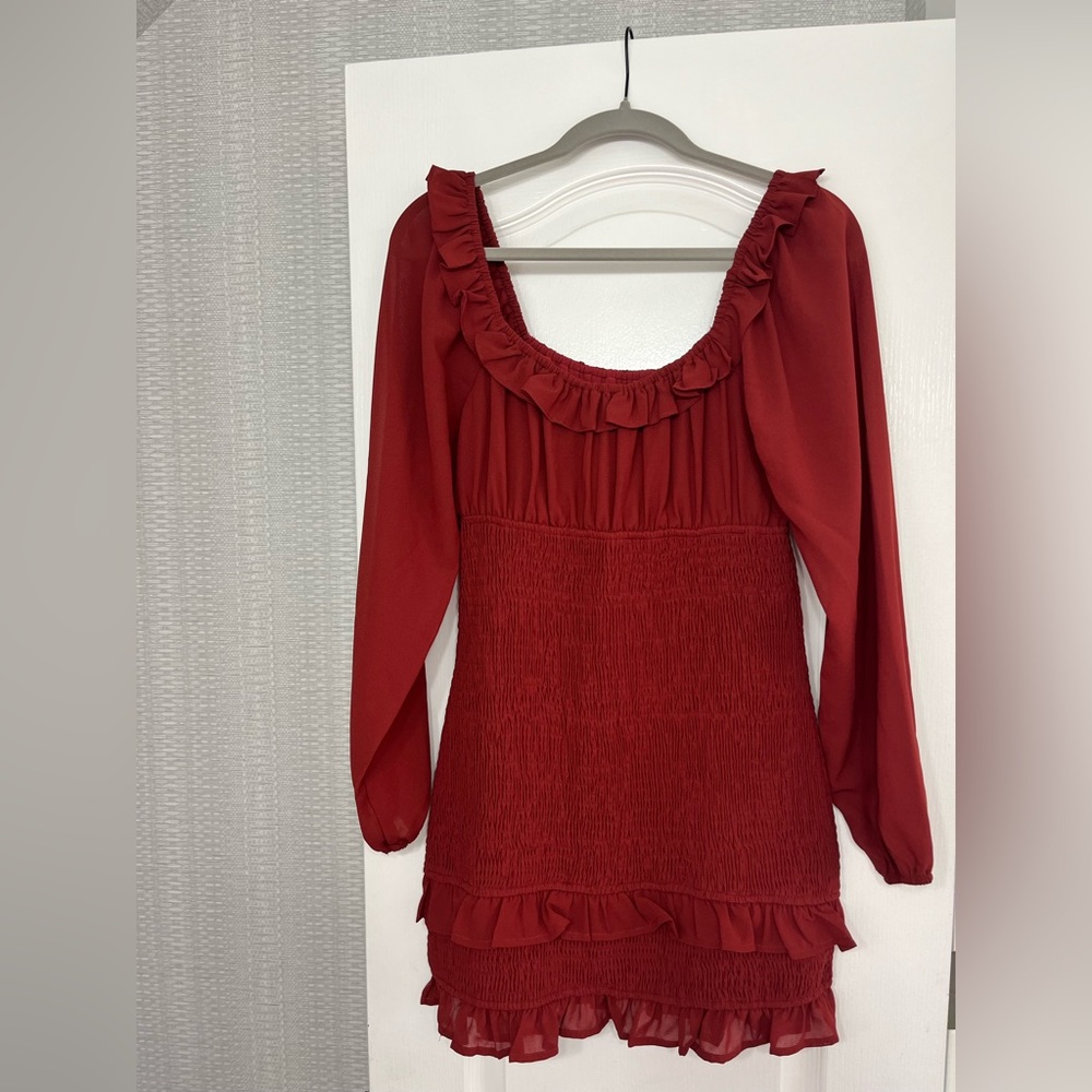 Red gameday dress
